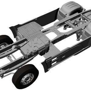 AN 1/24 底盤組 DAF 4x2 Euro 6期型
